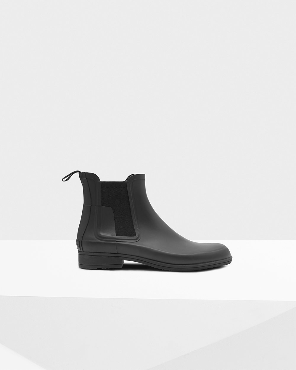 Mens Hunter Refined Slim Fit - Chelsea Boots Black - 6971-ILKRF